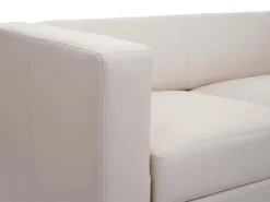 Sale MCW 2er Sofa Lille Leder Creme Cremeweiß