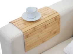 Sale MCW 2er-Set Armlehnen-Ablage E72 Sofa-Butler Flexablage Bambus Flexibel 45x30cm