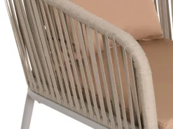 MCW 2er-Set Gartenstuhl N41 Kissen Taupe