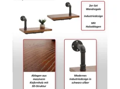MCW 2er-Set Wandregal N29 29x45x25cm
