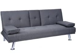 Hot MCW 3er-Sofa F60 Textil Dunkelgrau