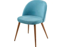Clearance MCW Esszimmerstuhl D53 2er-Set Samt Türkis