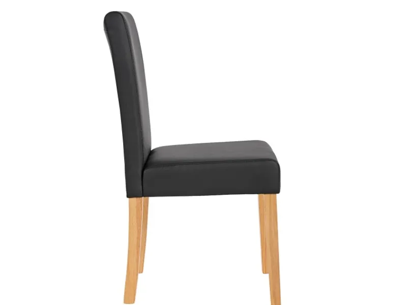 MCW Esszimmerstuhl Littau 4er-Set Kunstleder Helle Beine