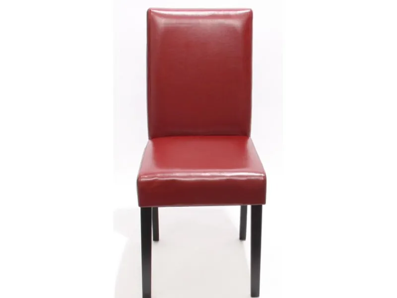 MCW Esszimmerstuhl Littau 2er-Set Leder Dunkle Beine