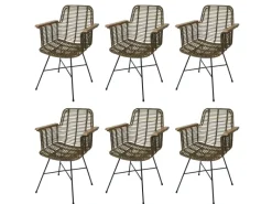 Hot MCW Esszimmerstuhl M29 6er-Set