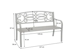 Online MCW Gartenbank F44 Grau
