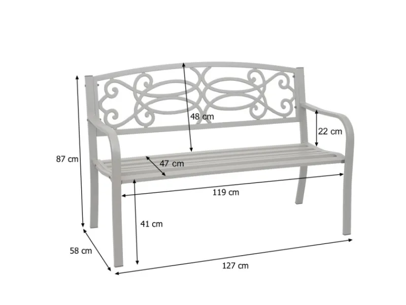 Online MCW Gartenbank F44 Grau