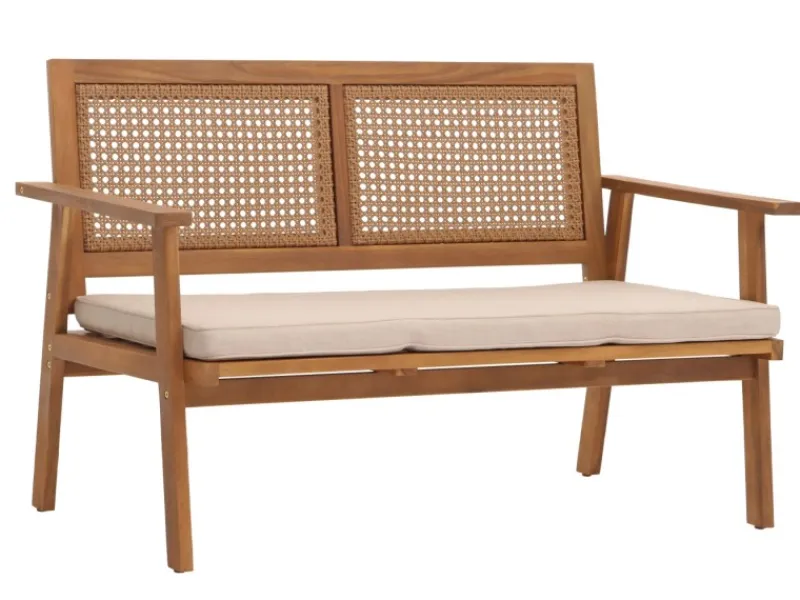 Clearance MCW Garten-Garnitur MVG-N46 4-teilig Kissen Creme Cremeweiß