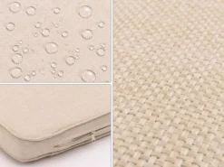 Clearance MCW Garten-Garnitur MVG-N46 4-teilig Kissen Creme Cremeweiß