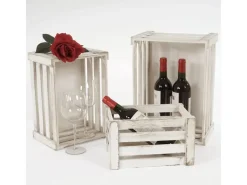 Sale MCW Holzkiste C56 3er-Set Shabby Weiß