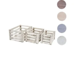 Sale MCW Holzkiste C56 3er-Set Shabby Weiß