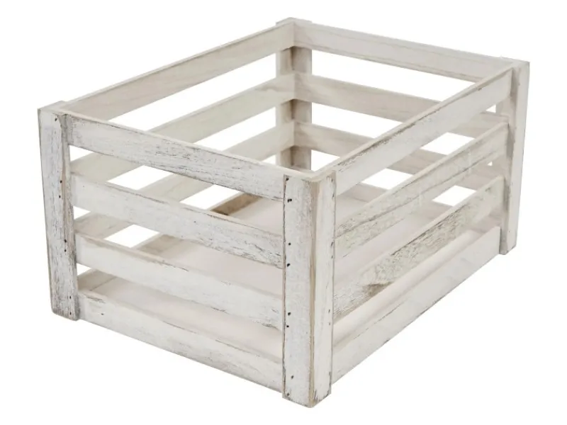 Sale MCW Holzkiste C56 3er-Set Shabby Weiß