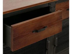 MCW Kommode N28 Schwarz Braun