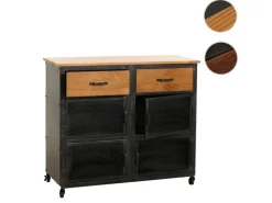 MCW Kommode N28 Schwarz Braun