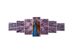 MCW Leinwandbild H375 XL Pfau 7-tlg.