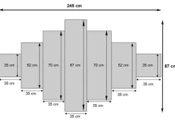 MCW Leinwandbild H375 XL Pfau 7-tlg.