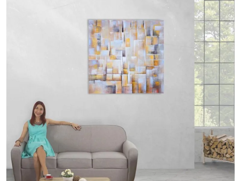 Hot MCW Ölgemälde Cubes Handgemalt