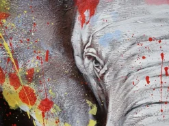 Sale MCW Ölgemälde Elefant H25 Handgemalt 180x120cm
