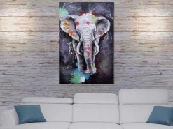 Outlet MCW Ölgemälde Elefant H25 Handgemalt 150x100cm