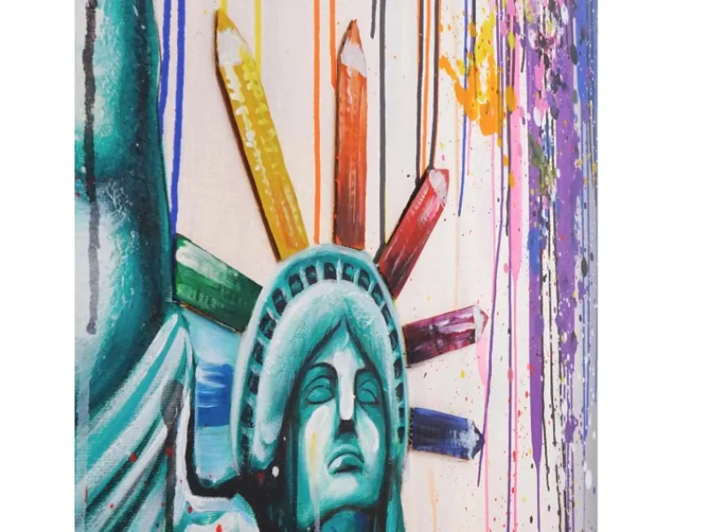 MCW Ölgemälde Freiheitsstatue Handgemalt