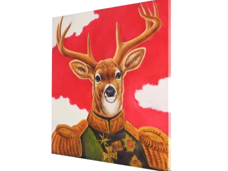 MCW Ölgemälde Hirsch Handgemalt