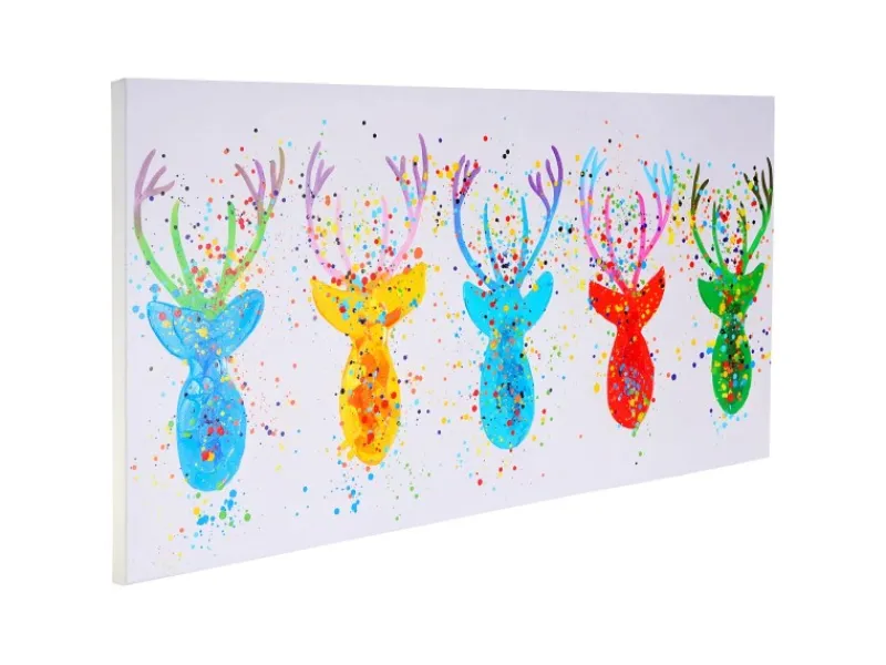 MCW Ölgemälde Hirsche II Handgemalt