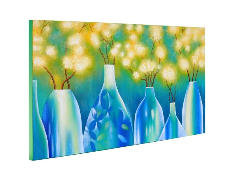 MCW Ölgemälde Vasen Handgemalt