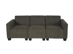 Outlet MCW Modular 3-Sitzer Sofa Couch Moncalieri Braun