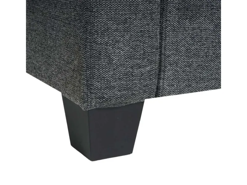 Hot MCW Modular 3-Sitzer Sofa Couch Moncalieri -Grau ohne Armlehnen Anthrazit