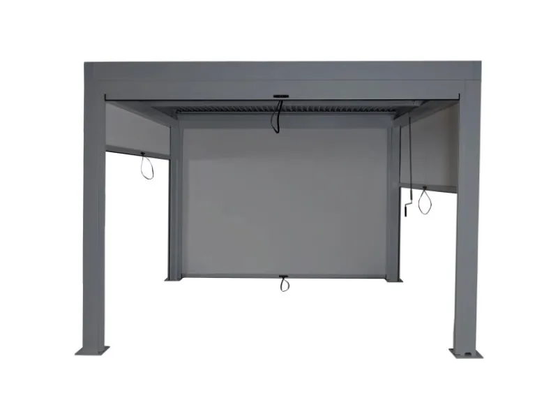 MCW Pergola L46 mit Seitenwand 3x3m