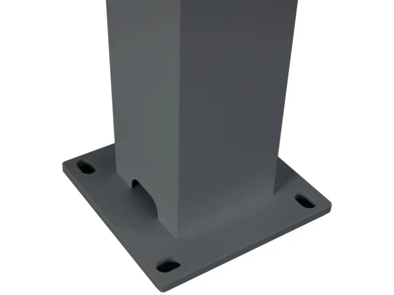 MCW Pergola L46 mit Seitenwand 3x3m