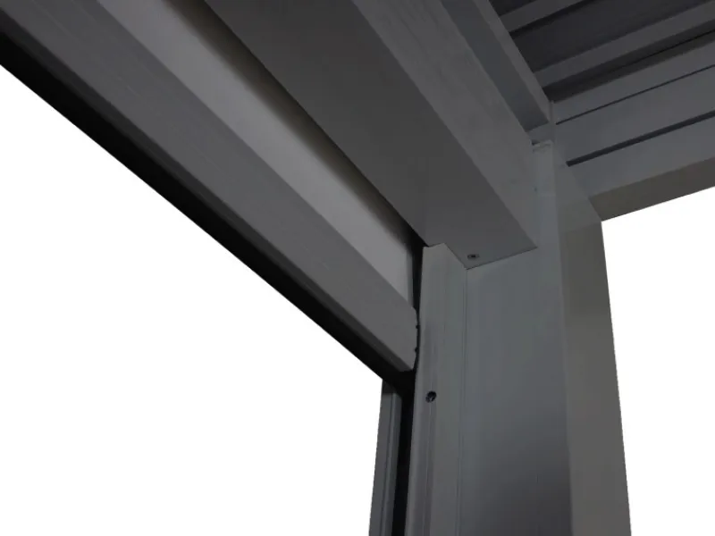 MCW Pergola L46 mit Seitenwand 3x3m