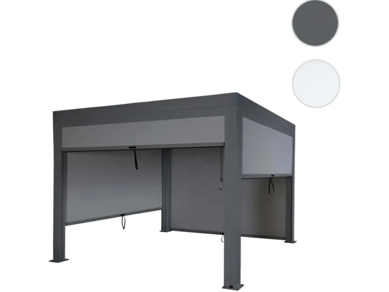 MCW Pergola L46 mit Seitenwand 3x3m