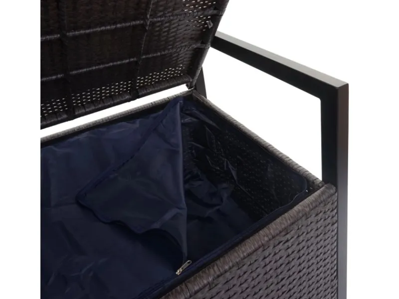 Outlet MCW Poly-Rattan 3er Sitzbank F39 Kissen Grau