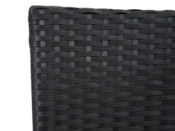 MCW Poly-Rattan Sitzbank mit Tisch E24 Kissen Creme