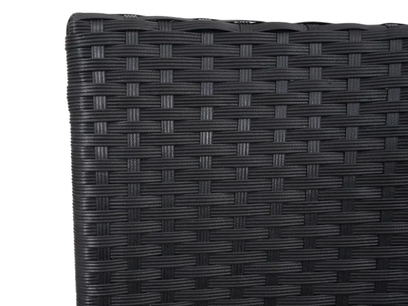 Online MCW Poly-Rattan Sitzbank mit Tisch E24 Kissen Dunkelgrau Schwarz