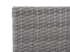 MCW Poly-Rattan Sitzbank mit Tisch E24 Kissen Creme