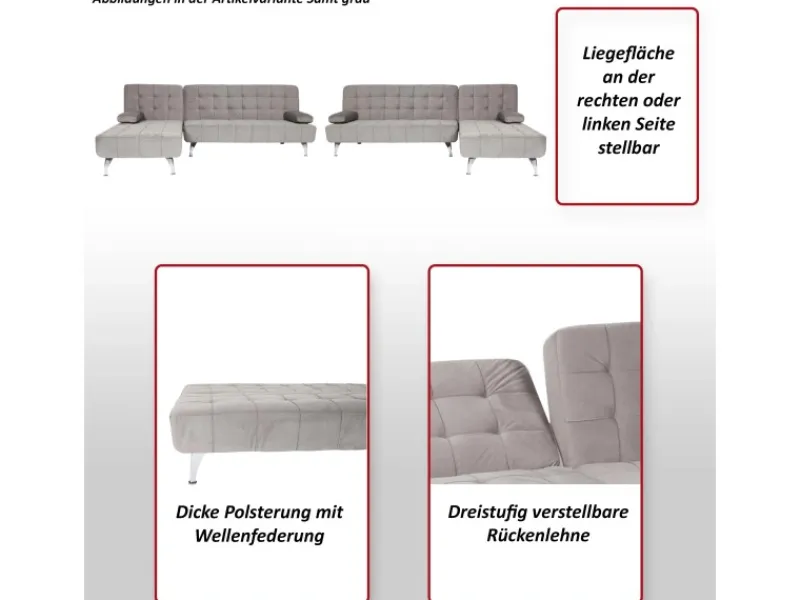 MCW Schlafsofa K22 Samt