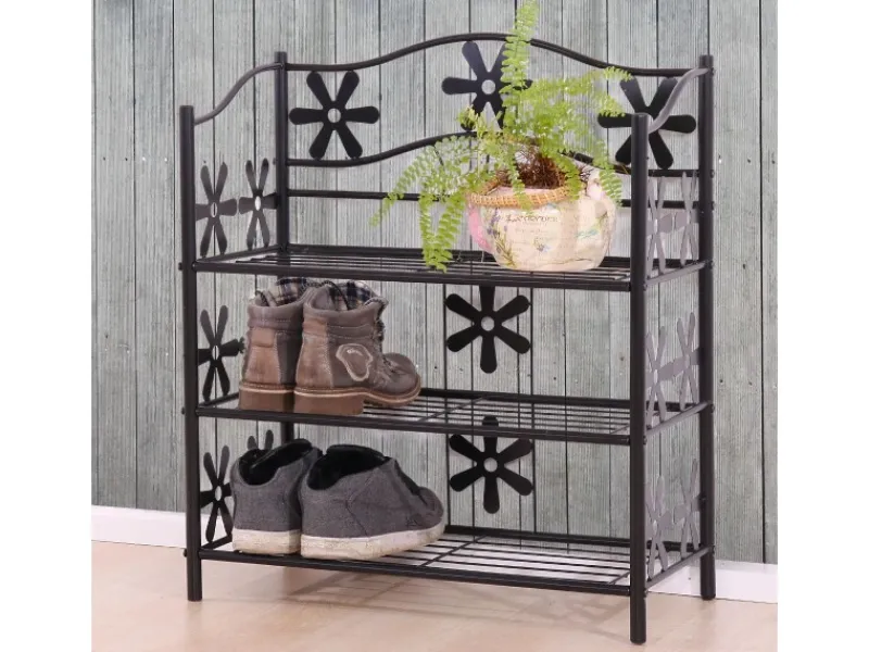 MCW Schuhregal Bern 3 Böden Höhe 70cm