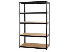 MCW Schwerlastregal E33 Schwarz 200x120x60cm