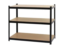 MCW Schwerlastregal E33 Schwarz 200x120x60cm