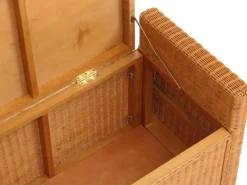 MCW Sitzbank Genua Rattan Staufach Honigfarben