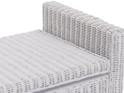 Clearance MCW Sitzbank Genua Rattan Staufach Weiß