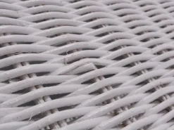 Clearance MCW Sitzbank Genua Rattan Staufach Weiß