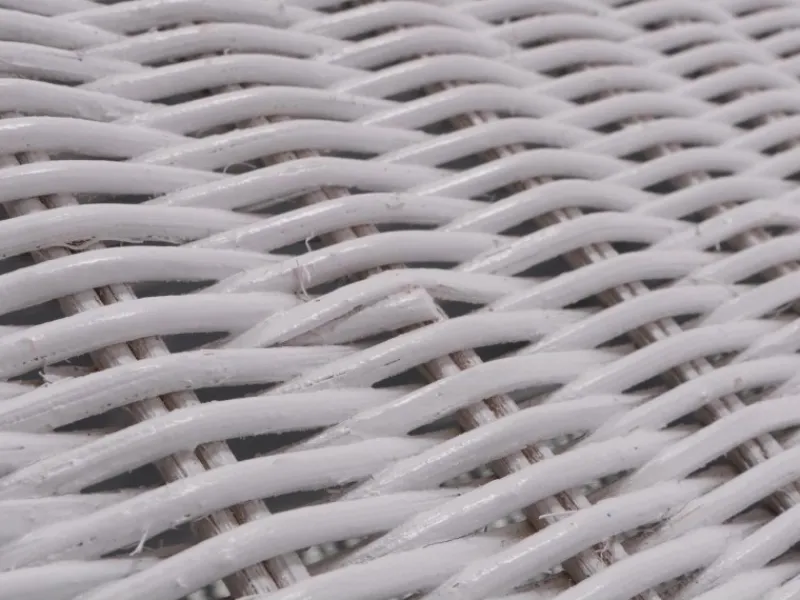 Clearance MCW Sitzbank Genua Rattan Staufach Weiß