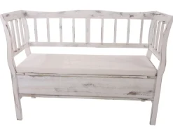 Online MCW Sitzbank H207 Staufach Shabby-Look Shabby Weiß