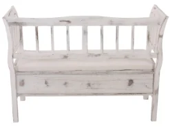 Online MCW Sitzbank H207 Staufach Shabby-Look Shabby Weiß