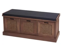 Online MCW Sitzbank J49 Aufbewahrungsboxen 47x110x40cm Polster Schwarz Braun