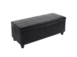 MCW Sitzbank mit Aufbewahrung Arezzo LEDER 112x45x45cm