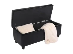 MCW Sitzbank mit Aufbewahrung Arezzo LEDER 112x45x45cm